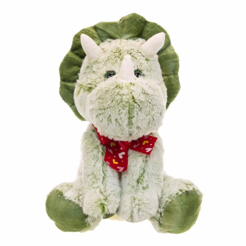 Holiday Home Dino Plush Toy - Green Perspective: front
