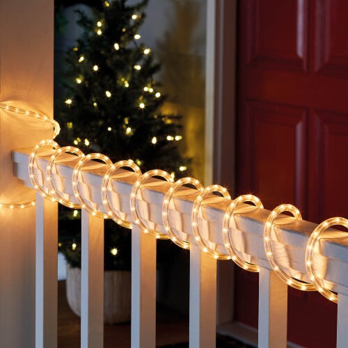 Holiday Home Indoor Outdoor Rope Christmas Lights - Red/White Perspective: front