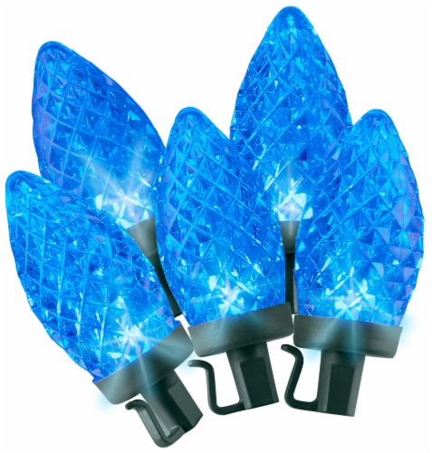 Holiday Home C9 LED 35 String Lights - Blue Perspective: front
