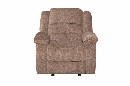 HD Designs Ashton Chenille Recliner - Taupe Perspective: front