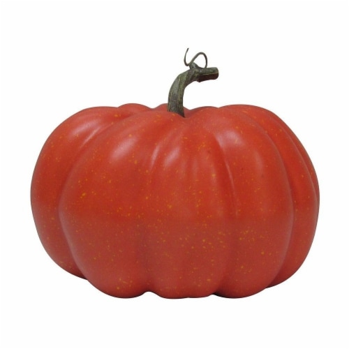 Holiday Home Foam Pumpkin - Red/Orange Perspective: front