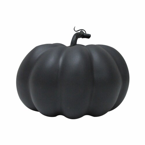 Holiday Home® Squat Foam Pumpkin Decor - Black Perspective: front