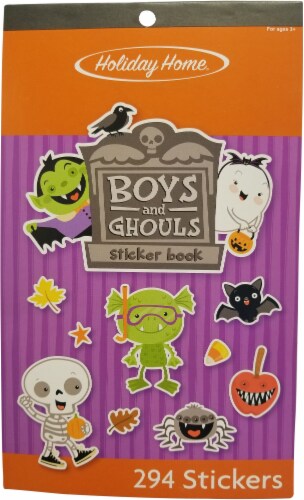 Holiday Home® Halloween Boys and Ghouls Sticker Book Perspective: front