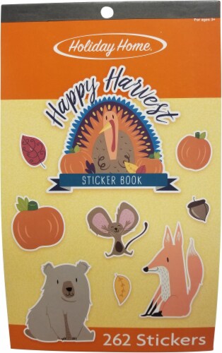Holiday Home® Thanksgiving Happy Harvest Sticker Book Perspective: front