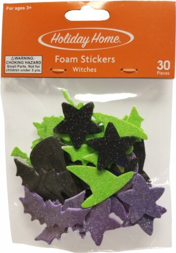 Holiday Home® Halloween Witches Foam Stickers Perspective: front