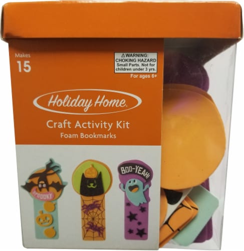Holiday Home® Halloween Foam Bookmarks Craft Activity Kit Perspective: front