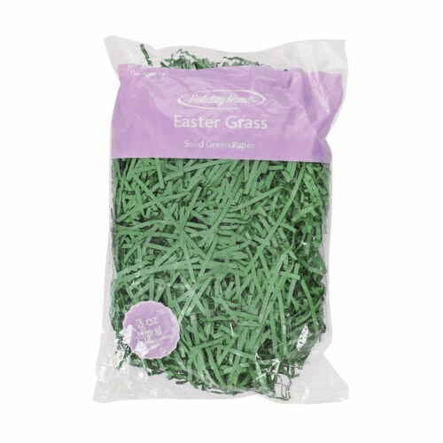 Holiday Home Solid Green Easter Paper Grass Perspective: front