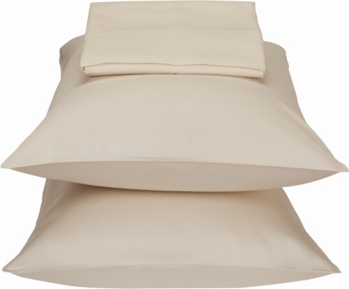 HD Designs 400 Thread Count Sateen Sheet Set - Ivory Perspective: front