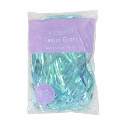 Iridescent Green Plastic Easter Grass