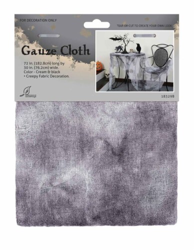 Holiday Home Gauze Decor Cloth - Gray Perspective: front