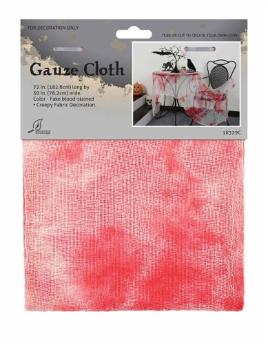 Holiday Home Gauze Decor Cloth - Red Perspective: front