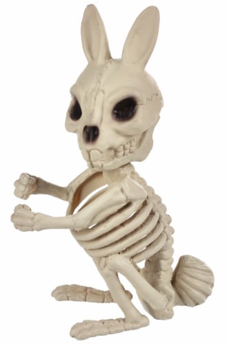 Holiday Home Halloween Bunny Skeleton Decor - Bone Perspective: front