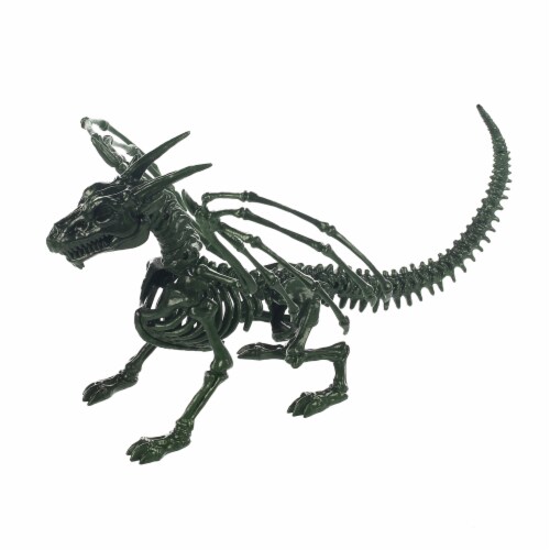 Holiday Home® Skeleton Dragon Decor - Green Perspective: front