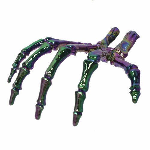 Holiday Home Skeleton Hand Decor - Oil Slick Perspective: front