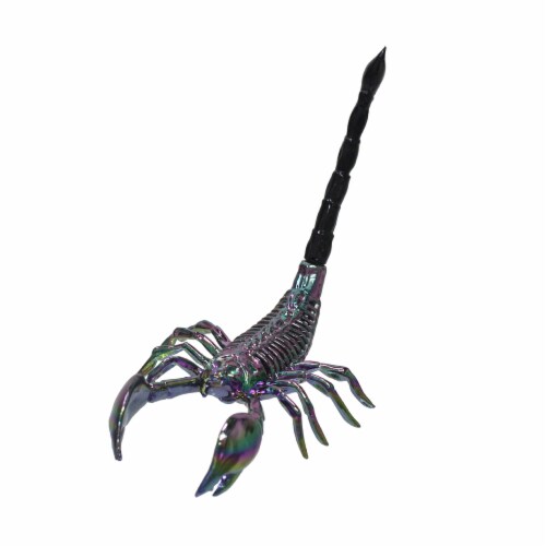 Holiday Home Scorpion Skeleton Decor - Oil Slick Perspective: front