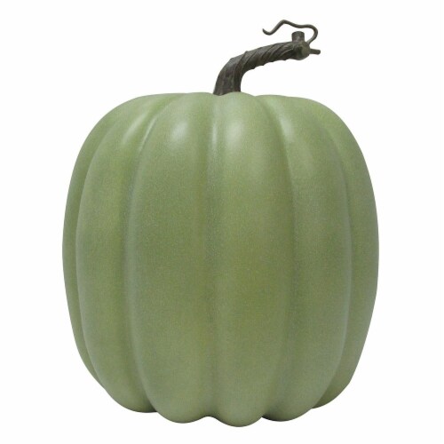 Holiday Home Halloween Tall Pumpkin Decor - Green Perspective: front