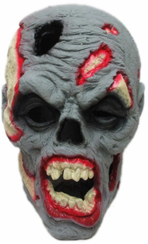 Holiday Home® Lighted Color Changing Zombie Head Perspective: front