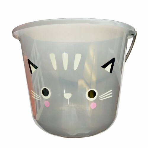 Holiday Home Large Cat Bucket - Gray Perspective: front