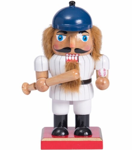 Holiday Home Baseball Nutcracker Perspective: front