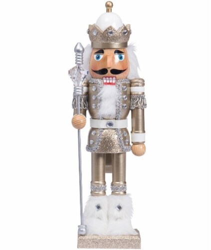 Holiday Home King Nutcracker - Gold Perspective: front