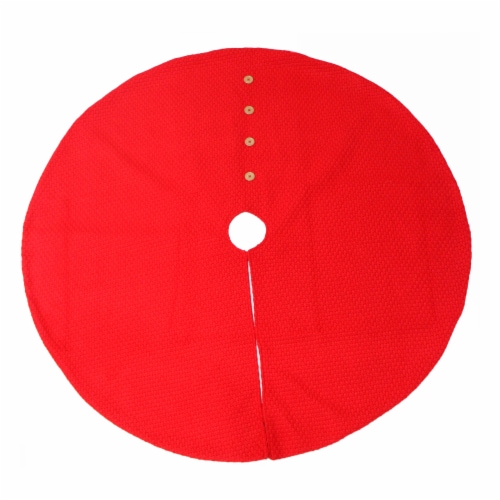 Holiday Home® Cable Knit Tree Skirt Red, 48 in Smith’s Food and Drug