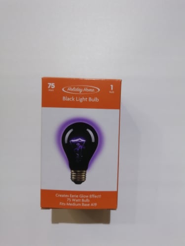 Holiday Home® 75-Watt Black Light Bulb Perspective: front