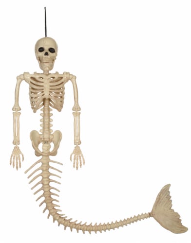 Holiday Home Skeleton Mermaid Decor Perspective: front