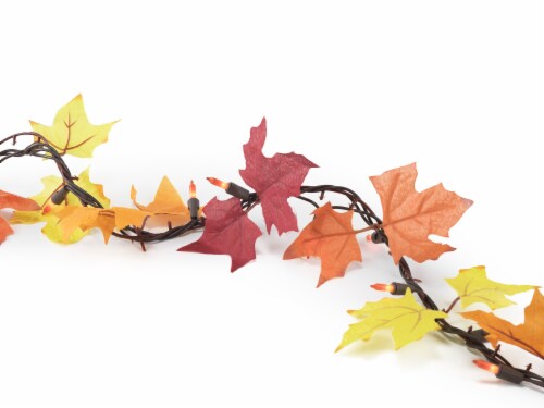Holiday Home Thanksgiving Maple Leaf Light Set Perspective: front