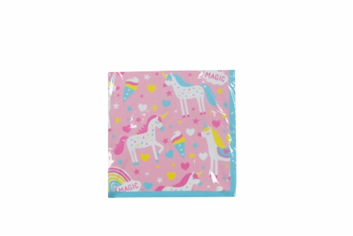 Holiday Home Unicorn Beverage Napkins Perspective: front