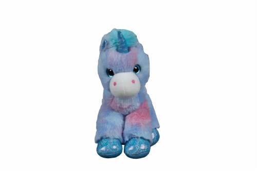 Holiday Home Plush Unicorn - Blue/Pink Perspective: front