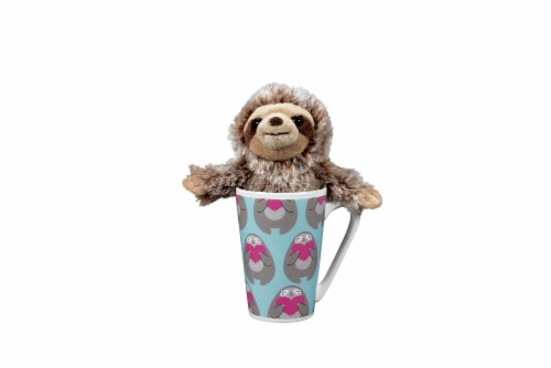 Holiday Home® Valentine Plush Sloth in Mug Perspective: front