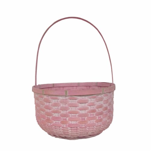 Holiday Home® Rounded Bottom Easter Basket - Pink Perspective: front