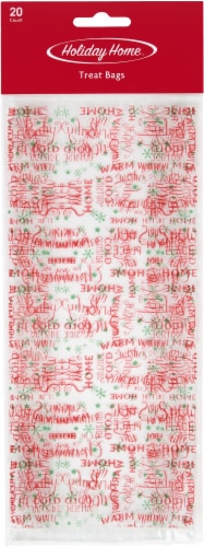 Holiday Home™ Holiday Greetings Treat Bags Perspective: front