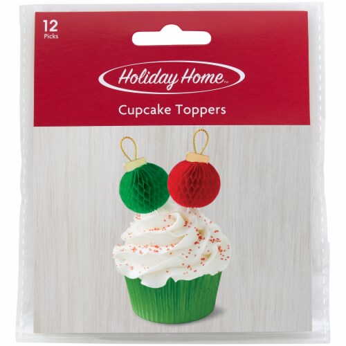 Holiday Home™ 3D Cupcake Toppers Perspective: front