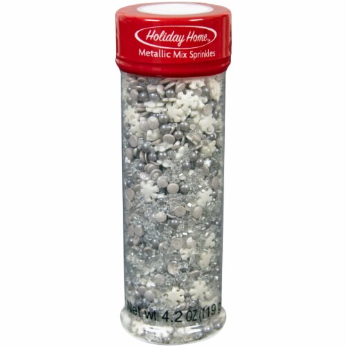 Holiday Home™ Metallic Mix Sprinkles - Silver Perspective: front