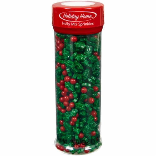 Holiday Home™ Christmas Holly Mix Sprinkles - Green/Red Perspective: front