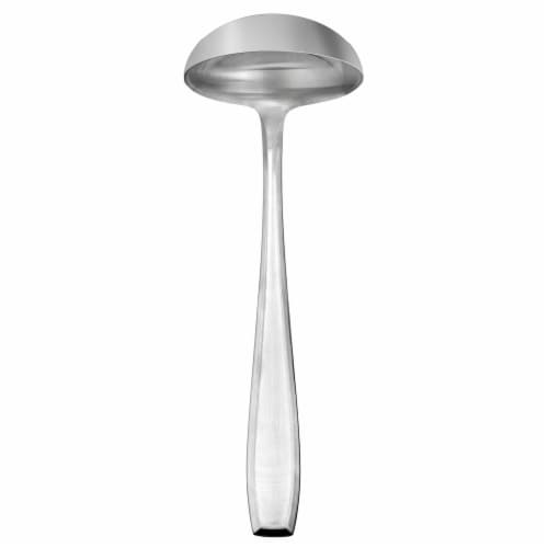 Dash of That Anna Satin Mid-Sized Gravy Ladle - Silver Perspective: front