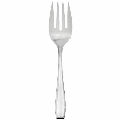 Dash of That Anna Satin Mid Sized Cold Meat Fork - Silver Perspective: front