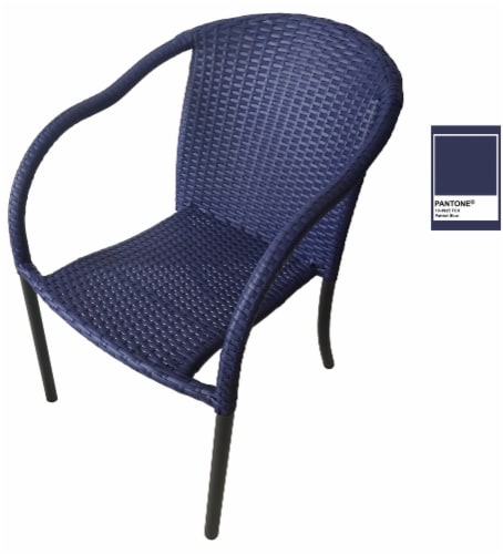 HD Designs Outdoors Wicker Chair Blue 1 ct Kroger