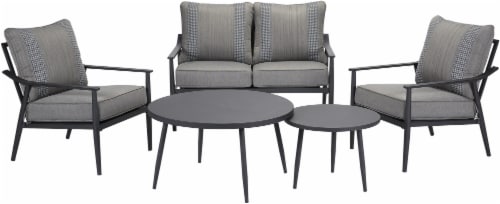 HD Designs Outdoors Pacifica Sofa and Table Set - Gray Perspective: front
