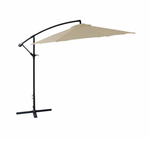 HD Designs Outdoors Offset Umbrella - Taupe Perspective: front
