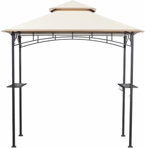 HD Designs Outdoors Easy Up Gazebo - Off White Perspective: front