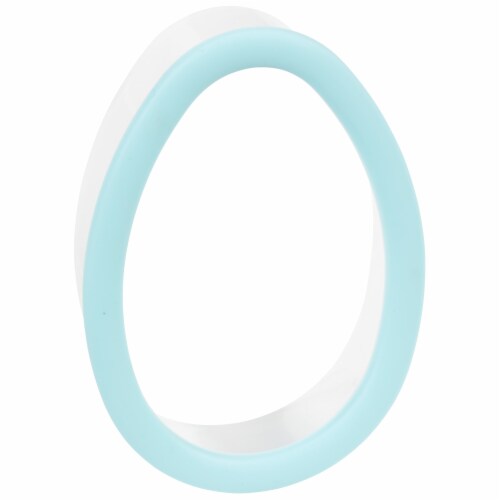 Holiday Home Easter Egg Grippy Cookie Cutter - Blue Perspective: front
