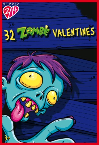 Holiday Home I Love Zombies Valentines Cards Perspective: front
