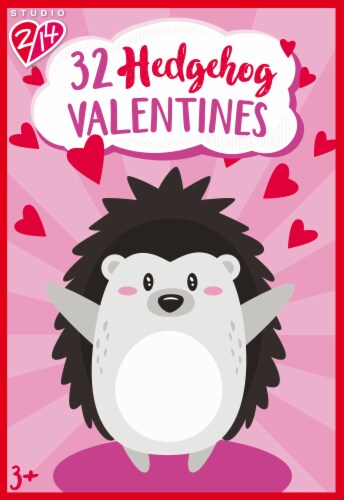 Holiday Home Hedgehog Valentines Perspective: front