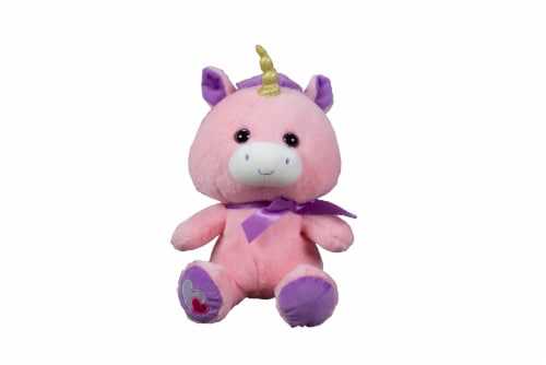 Holiday Home® Plush Big Head Unicorn - Pink Perspective: front