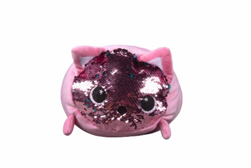 Holiday Home® Sequin Cat Stuffed Animal - Pink Perspective: front