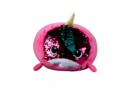 Holiday Home® Sequin Narwhal Stuffed Animal - Pink Perspective: front