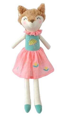Holiday Home® Fox Canvas Plush Doll Perspective: front