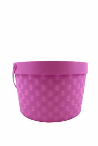 Holiday Home Bushel Easter Basket - Purple Perspective: front